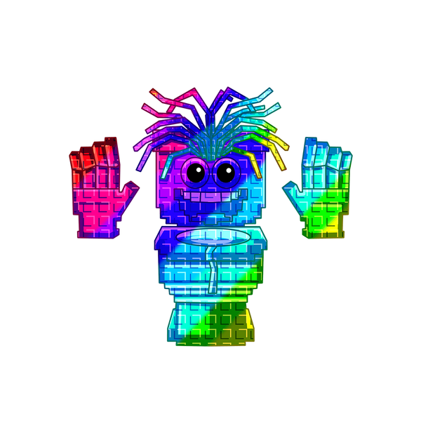 Rainbow Spaghetti Tualetti